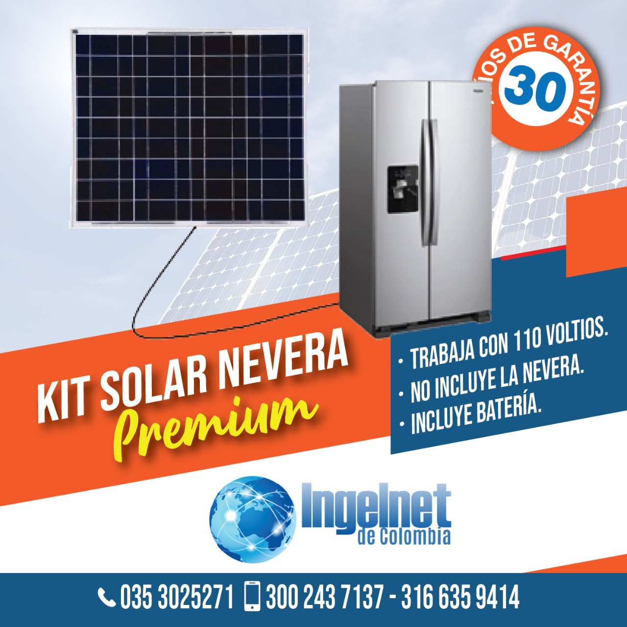 Kit Solar para Nevera Premium